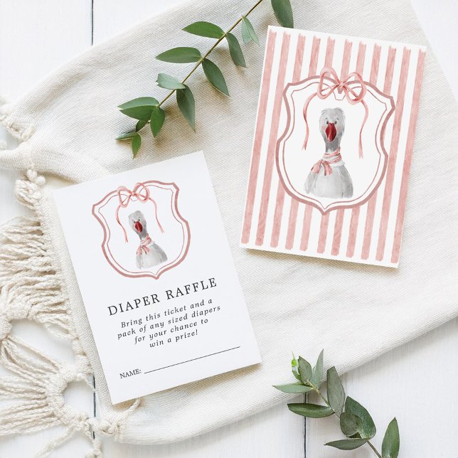 Whimsical Wildlings | Vintage Diaper Raffle Ticket Enclosure Card (Creator Uploaded)