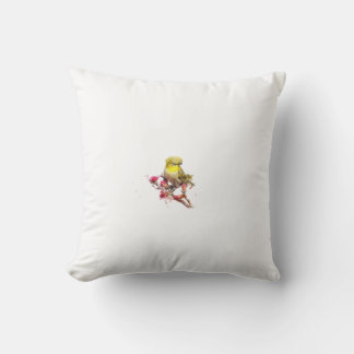 Whimsical Wings: Bird-Inspired Throw Pillow" Cushion