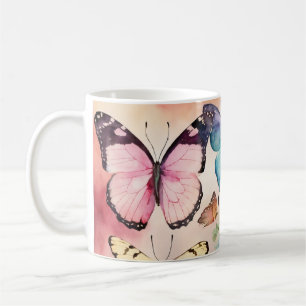 "Whimsical Wings: Butterfly Design Coffee Cup" Mug