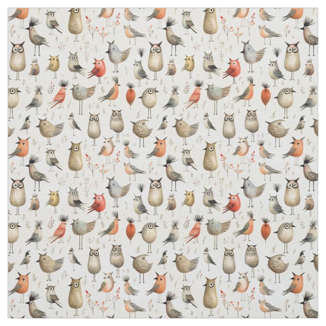 Whimsical Wings: Whimsy Bird Fabric (Swatch)