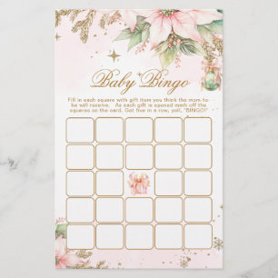 Whimsical Winter Baby Bingo Gold Blush game