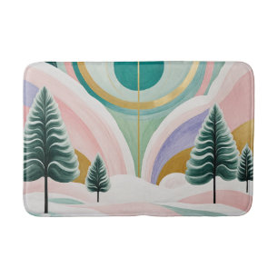Whimsical Winter Dreamscape Bath Mat