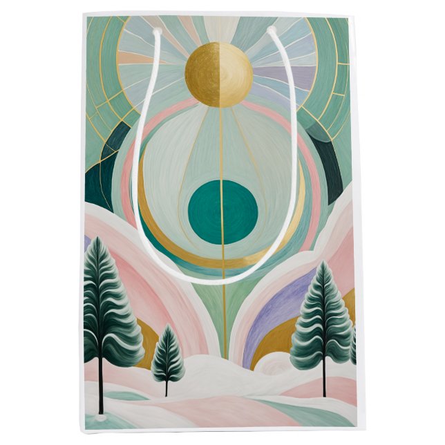 Whimsical Winter Dreamscape Medium Gift Bag (Front)