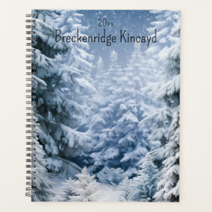 Whimsical Winter Forest Change Name, Year Planner