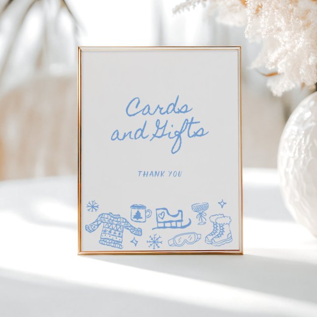 Whimsical Winter Hand Drawn Cards and Gifts Poster (Creator Uploaded)