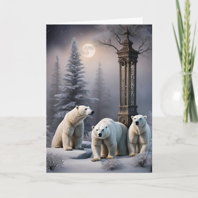 Whimsical Winter Holiday Greeting Cards (Front)