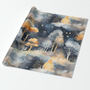 Whimsical Winter Landscape  Wrapping Paper