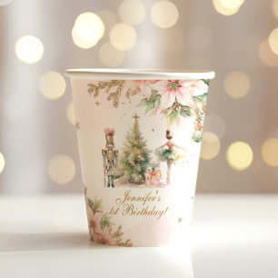 Whimsical Winter Onederland the Nutcracker Paper Cups