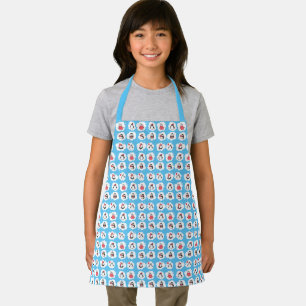 Whimsical Winter Penguin Kids Apron