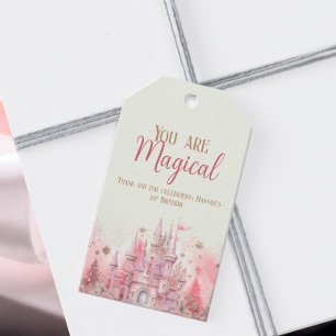 Whimsical Winter Princess Fairytale First Birthday Gift Tags