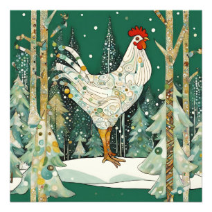 Whimsical Winter Scene Photo Print