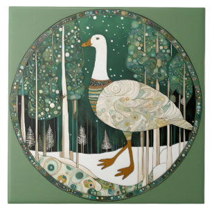 Whimsical Winter Scene Tile