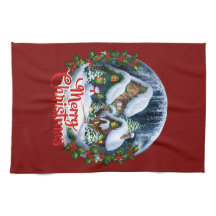 Whimsical Winter Village Snow Globe