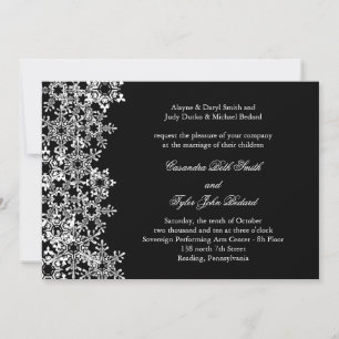 Whimsical Winter Wedding Invitation