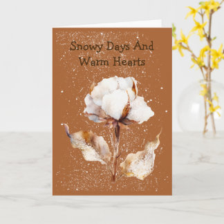 Whimsical Winter Wishes Snowy Greeting Card
