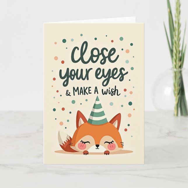Whimsical Wish Animal Card (Front)