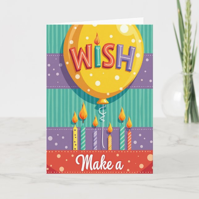 Whimsical Wish Balloon Card (Front)