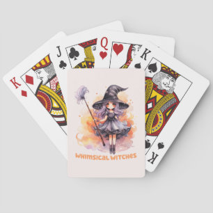 Whimsical Witches – Cute Halloween Witch Playing Cards