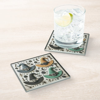 Whimsical Witches II Glass Coaster
