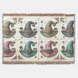 Whimsical Witches Throw Blanket