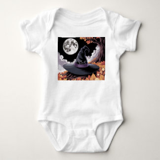 Whimsical Witch's Hat, Witch's Halloween Hat,  Baby Bodysuit