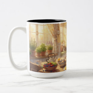 Whimsical Wolf Breakfast Mug