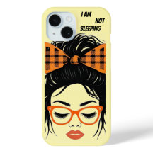 Whimsical Woman with orange glasses