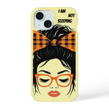 Whimsical Woman with orange glasses