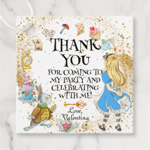 Whimsical Wonderland Tea Party Alice Rabbit Favour Tags