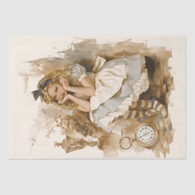 Whimsical Wonderland - Vintage Alice Tissue Paper (Front)