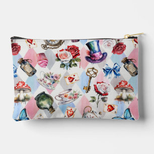 Whimsical Wonderland Watercolor Victorian Pattern Accessory Pouch
