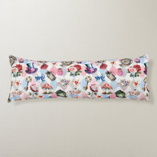 Whimsical Wonderland Watercolor Victorian Pattern Body Cushion
