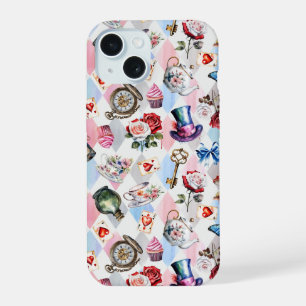Whimsical Wonderland Watercolor Victorian Pattern iPhone 15 Case
