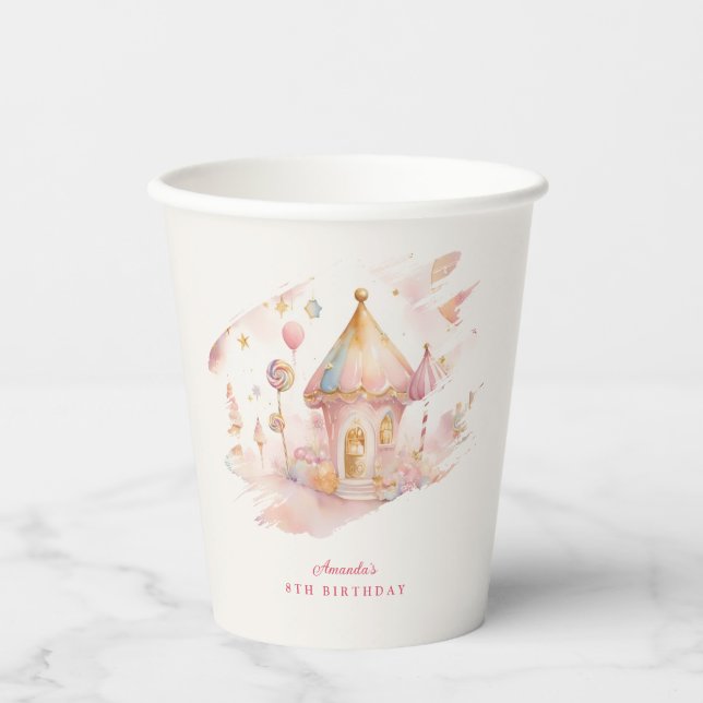 Whimsical wonders candyland Paper cup (Front)