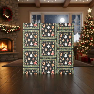 Whimsical Woodland Animals Christmas Wrapping Paper