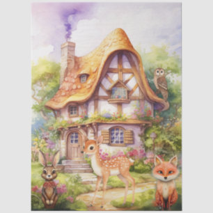 Whimsical Woodland Animals & Cottage Tissue Paper