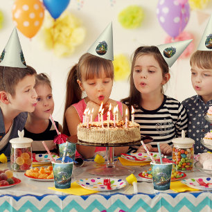 Whimsical Woodland Cottagecore Frog Birthday Party Party Hat