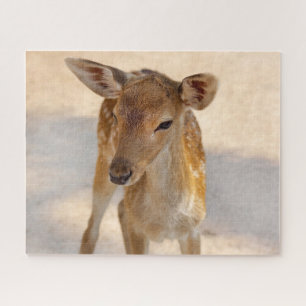 Whimsical Woodland Deer Photography Jigsaw Puzzle