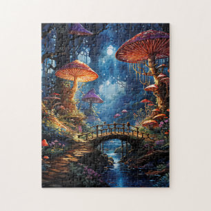 Whimsical woodland fantasy scene jigsaw puzzle