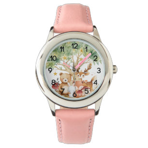 Whimsical Woodland Forest Animals Kids Watch