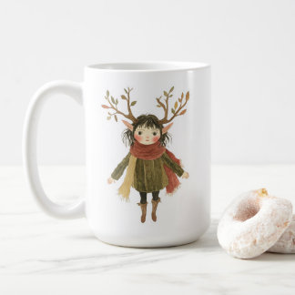 Whimsical Woodland Forest Fairy Girl Mug