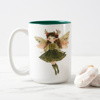 Whimsical Woodland Forest Fairy Girl Mug