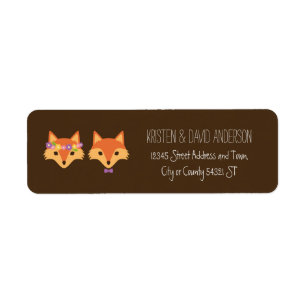 Whimsical Woodland Foxes Wedding