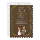 Whimsical Woodland Foxes Wedding