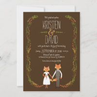 Whimsical Woodland Foxes Wedding