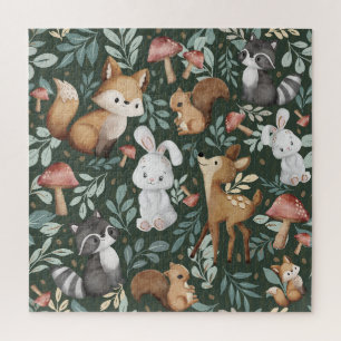 Whimsical Woodland Friends Jigsaw Puzzle