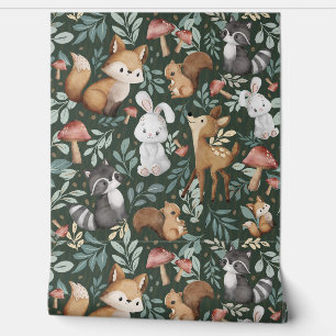 Whimsical Woodland Friends Wallpaper