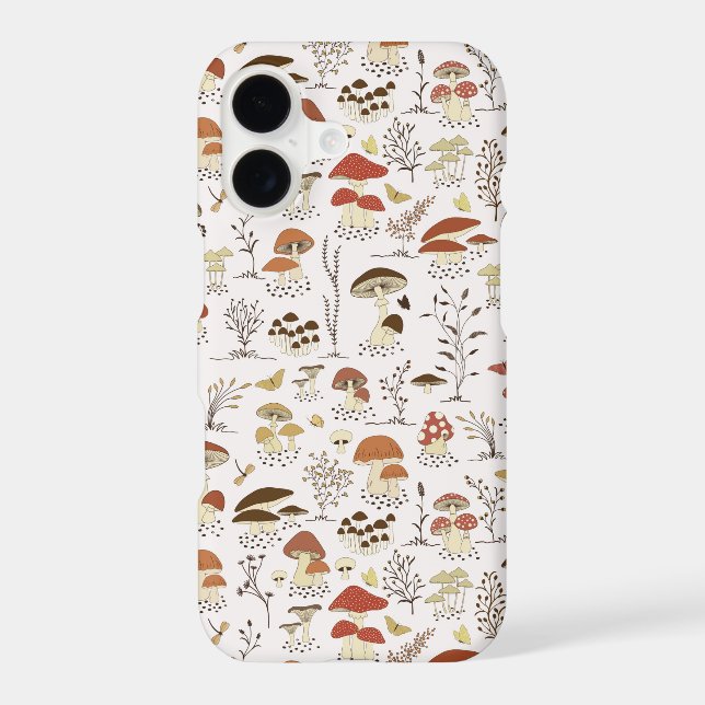 Whimsical Woodland Mushrooms Pattern Samsung Galaxy S21 Case (Back)
