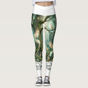 Whimsical Woodland Nature Décor Leggings