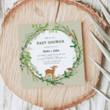 Whimsical Woodland Wreath Baby Shower